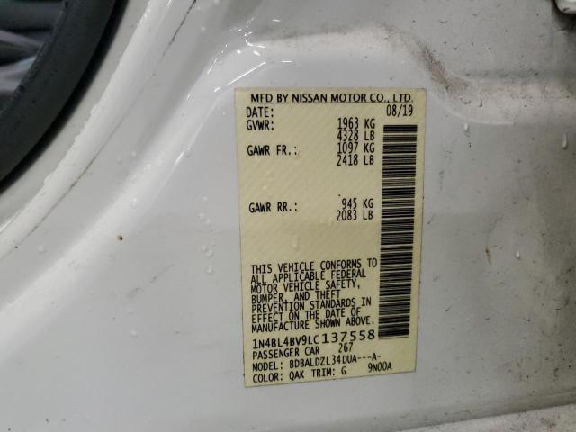 2020 NISSAN ALTIMA S - 1N4BL4BV9LC137558