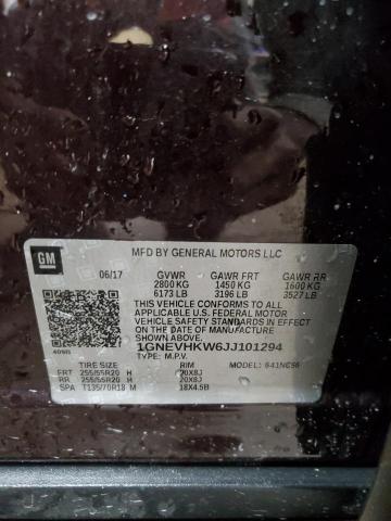 2018 CHEVROLET TRAVERSE L - 1GNEVHKW6JJ101294