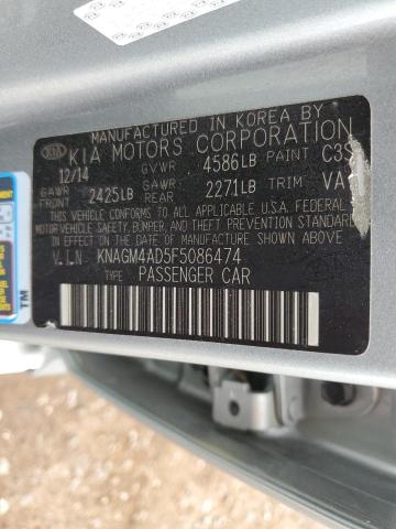2015 KIA OPTIMA HYBRID KNAGM4AD5F5086474