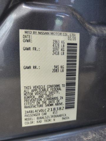 2020 NISSAN ALTIMA SR - 1N4BL4CV0LC218382