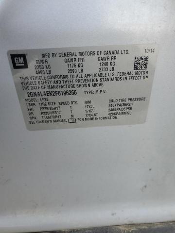 2015 CHEVROLET EQUINOX LS 2GNALAEK2F6196266