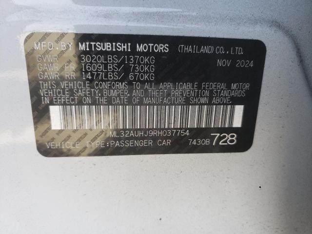 2024 MITSUBISHI MIRAGE ES ML32AUHJ9RH037754