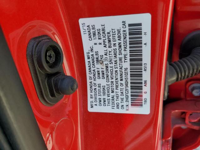 2016 HONDA CIVIC LX - 2HGFC2F54GH510276