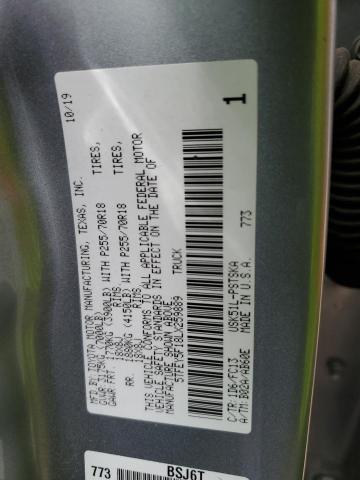 2020 TOYOTA TUNDRA CREWMAX SR5 5TFEY5F18LX259889