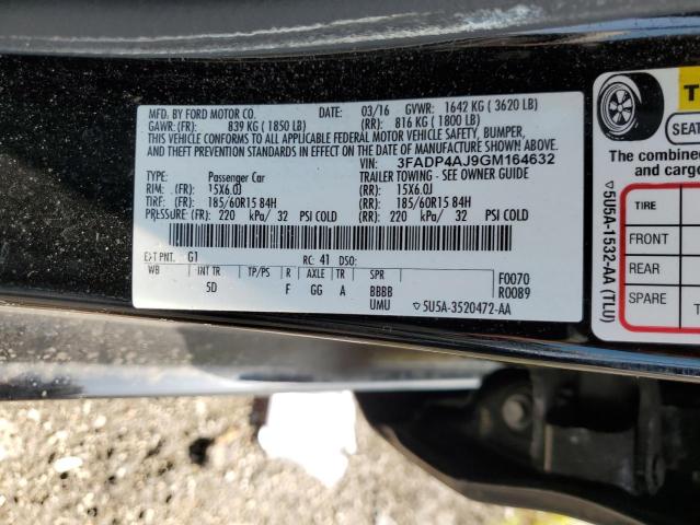 2016 FORD FIESTA S 3FADP4AJ9GM164632