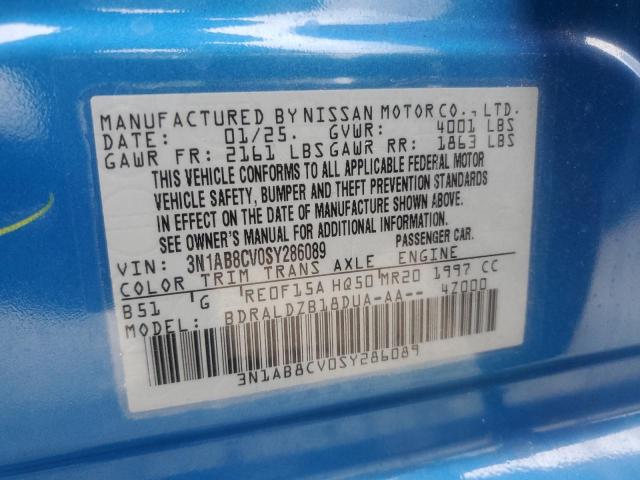 2025 NISSAN SENTRA SV - 3N1AB8CV0SY286089