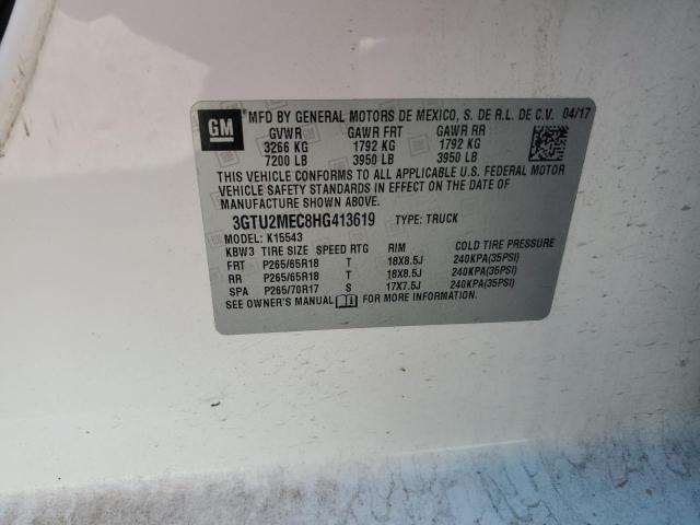 2017 GMC SIERRA K15 3GTU2MEC8HG413619