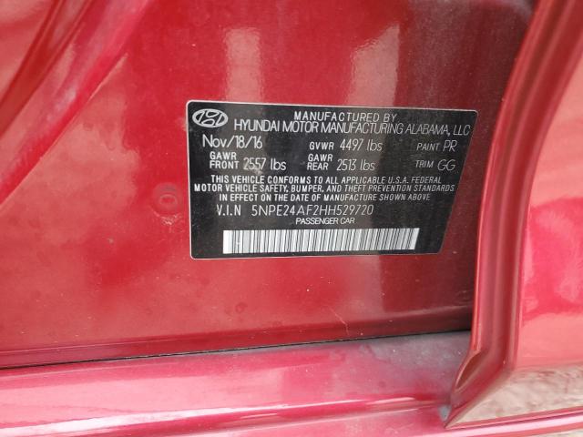 2017 HYUNDAI SONATA SE 5NPE24AF2HH529720