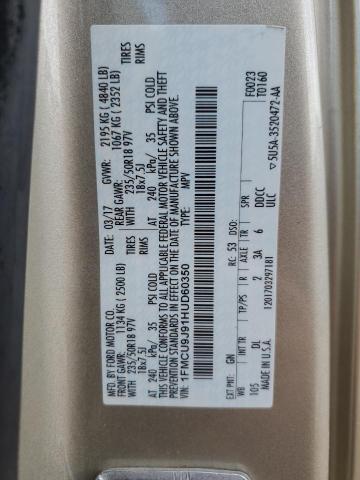 2017 FORD ESCAPE TITANIUM 1FMCU9J91HUD60350