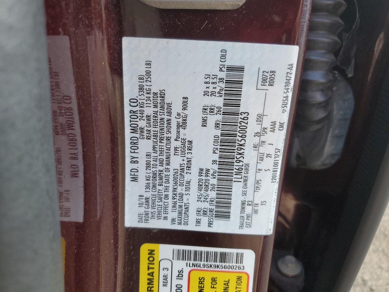 LINCOLN CONTINENTAL SELECT