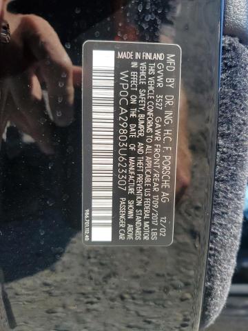 2003 PORSCHE BOXSTER #3301632634