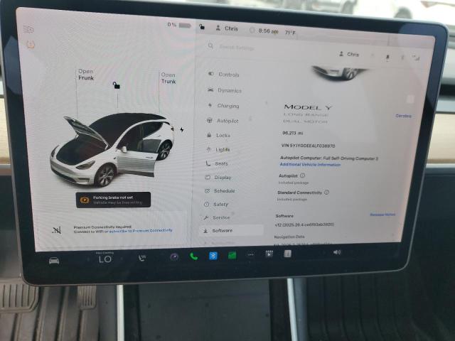 2020 TESLA MODEL Y 5YJYGDEE4LF036970