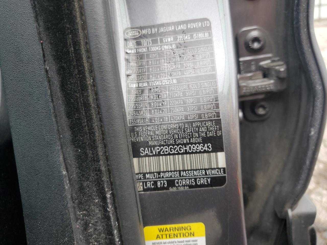 LAND ROVER RANGE ROVER SE