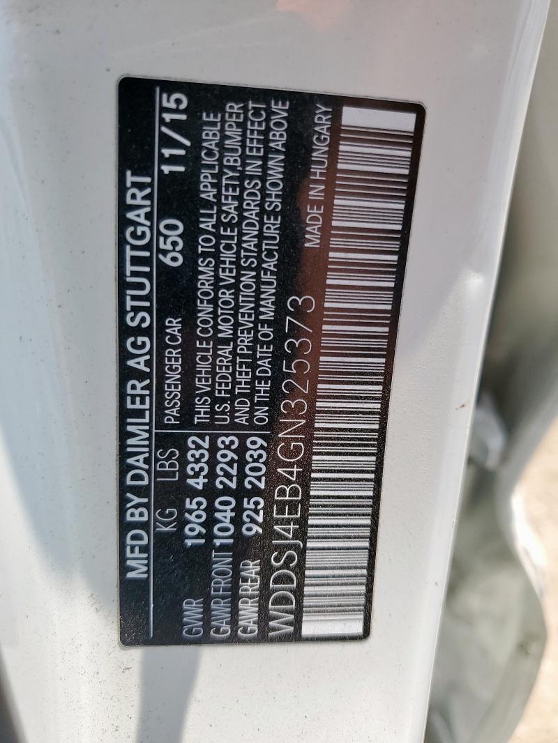 2016 MERCEDES-BENZ CLA 250 - WDDSJ4EB4GN325373