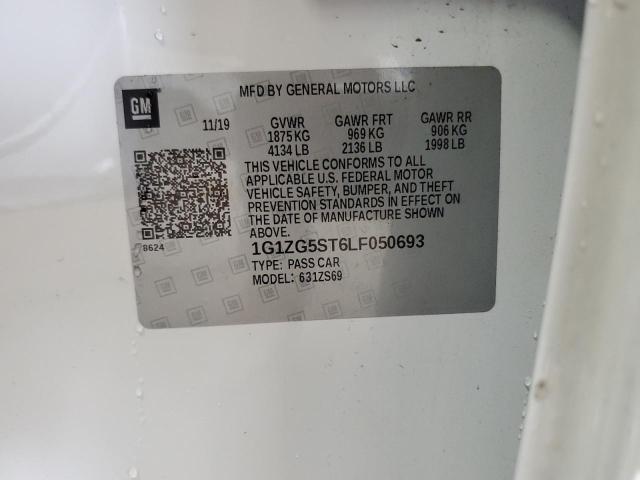 2020 CHEVROLET MALIBU RS 1G1ZG5ST6LF050693