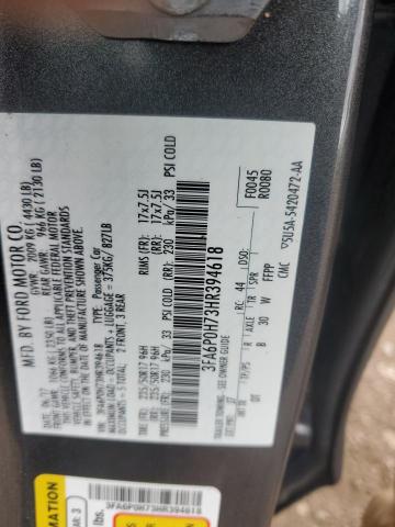 2017 FORD FUSION SE 3FA6P0H73HR394618
