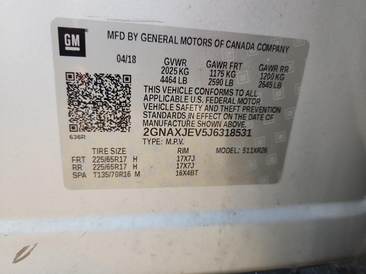 CHEVROLET EQUINOX LT