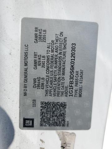 2019 CHEVROLET CAMARO LS - 1G1FB3DS6K0120303