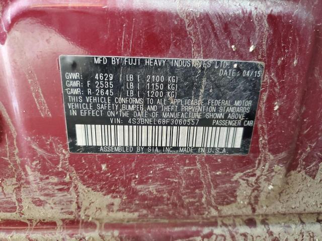 2015 SUBARU LEGACY 3.6 4S3BNEL68F3060557