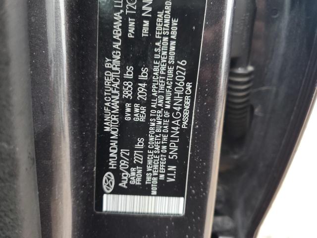 2022 HYUNDAI ELANTRA SEL 5NPLN4AG4NH060276