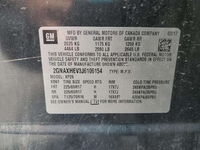 2018 CHEVROLET EQUINOX LS 2GNAXHEV3J6106154