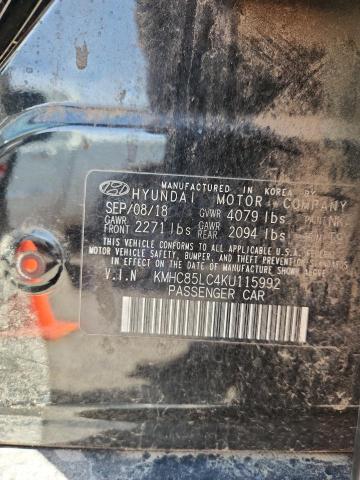 2019 HYUNDAI IONIQ LIMITED KMHC85LC4KU115992