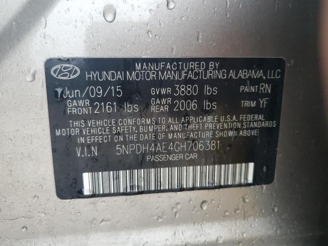 2016 HYUNDAI ELANTRA SE - 5NPDH4AE4GH706381