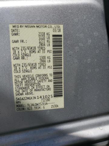 2018 NISSAN MURANO S - 5N1AZ2MGXJN141025