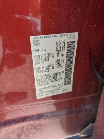 2018 NISSAN TITAN SV - 1N6AA1E61JN521511