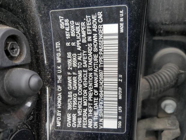 2017 HONDA CIVIC SPOR SHHFK7H94HU426897