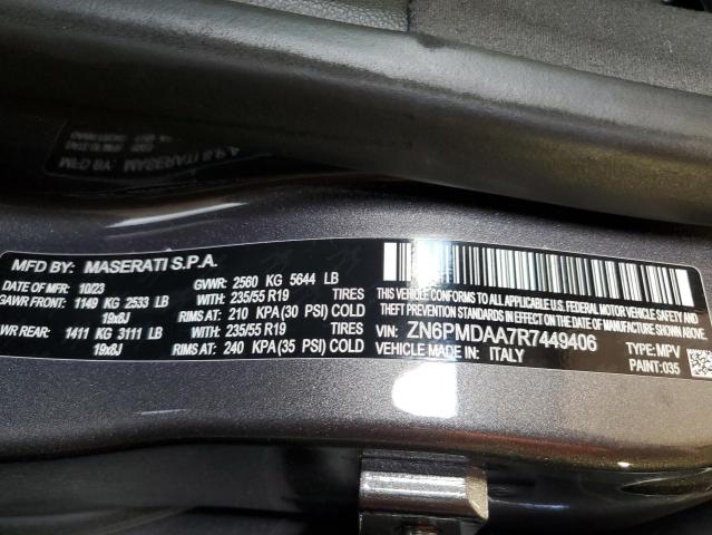 2024 MASERATI GRECALE GT ZN6PMDAA7R7449406
