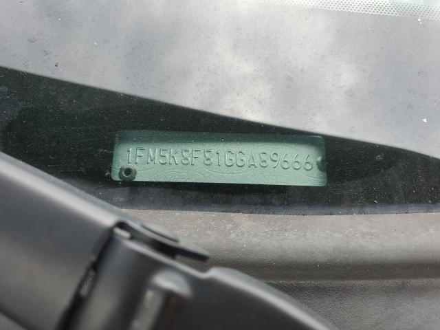 2016 FORD EXPLORER LIMITED 1FM5K8F81GGA89666