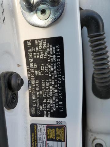 2011 KIA SORENTO BA - 5XYKTCA15BG001148