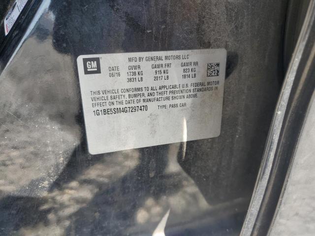 2016 CHEVROLET CRUZE LT - 1G1BE5SM4G7297470