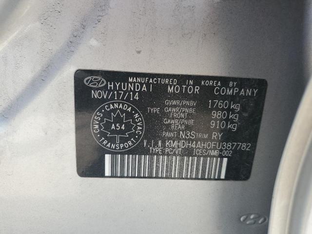 2015 HYUNDAI ELANTRA SE KMHDH4AH0FU387782