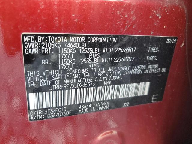2018 TOYOTA RAV4 ADVEN JTMRFREVXJD236373