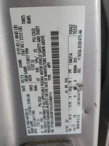 2013 FORD ESCAPE SE - 1FMCU9G91DUD08511