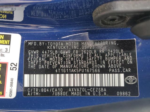 2023 TOYOTA CAMRY SE N - 4T1G11AK5PU167566