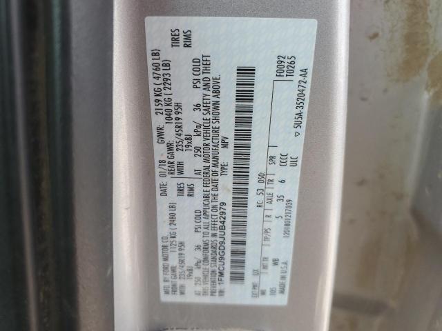 2018 FORD ESCAPE SE #3290232201