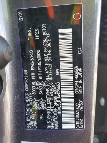 2022 TOYOTA 4RUNNER LIMITED JTEKU5JR1N6025660