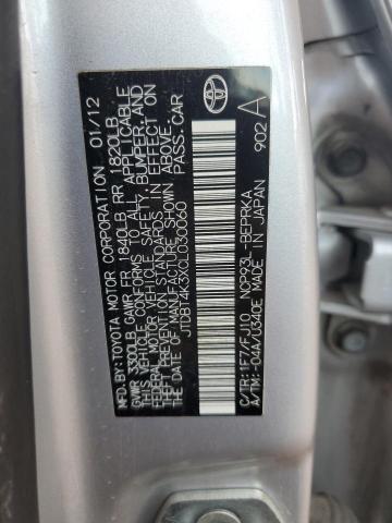 2012 TOYOTA YARIS - JTDBT4K3XCL030060