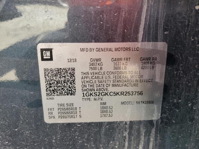 2019 GMC YUKON XL K 1GKS2GKC5KR253756