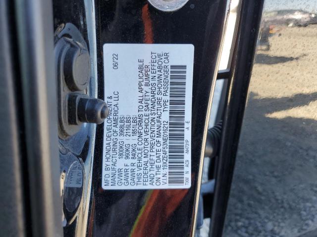2022 HONDA INSIGHT EX 19XZE4F53NE016212