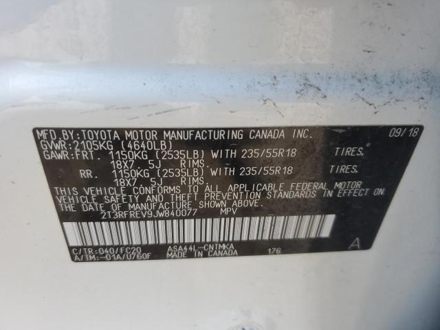 2018 TOYOTA RAV4 ADVENTURE 2T3RFREV9JW840077