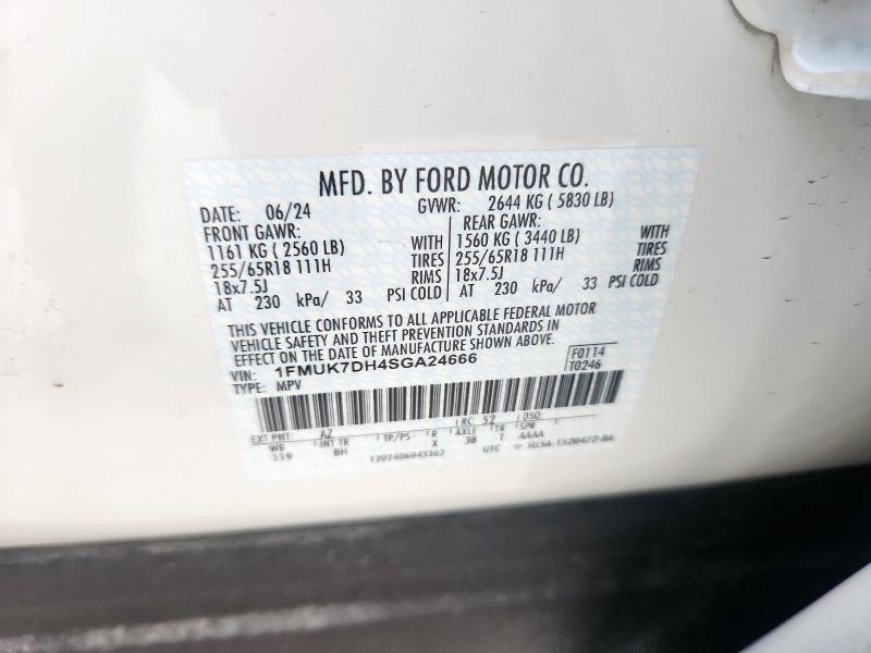 2025 FORD EXPLORER A 1FMUK7DH4SGA24666