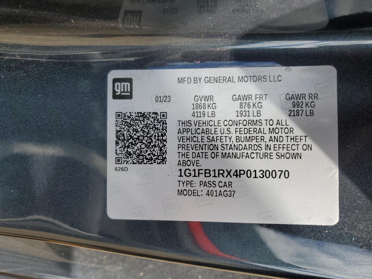 Lot #3312547826 2023 CHEVROLET CAMARO LS