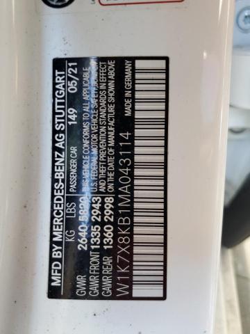 2021 MERCEDES-BENZ AMG GT 63 W1K7X8KB1MA043114