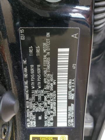 2015 TOYOTA HIGHLANDER 5TDJKRFH9FS142014