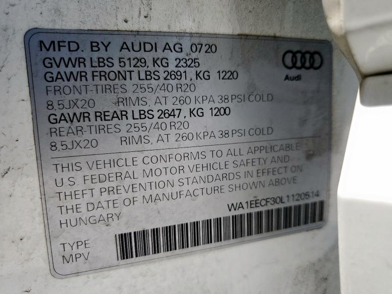 2020 AUDI Q3 PREMIUM WA1EECF30L1120514