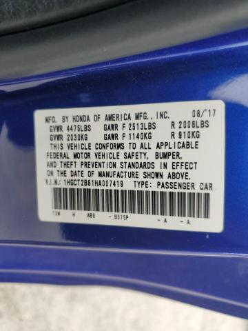 2017 HONDA ACCORD EXL 1HGCT2B81HA007419